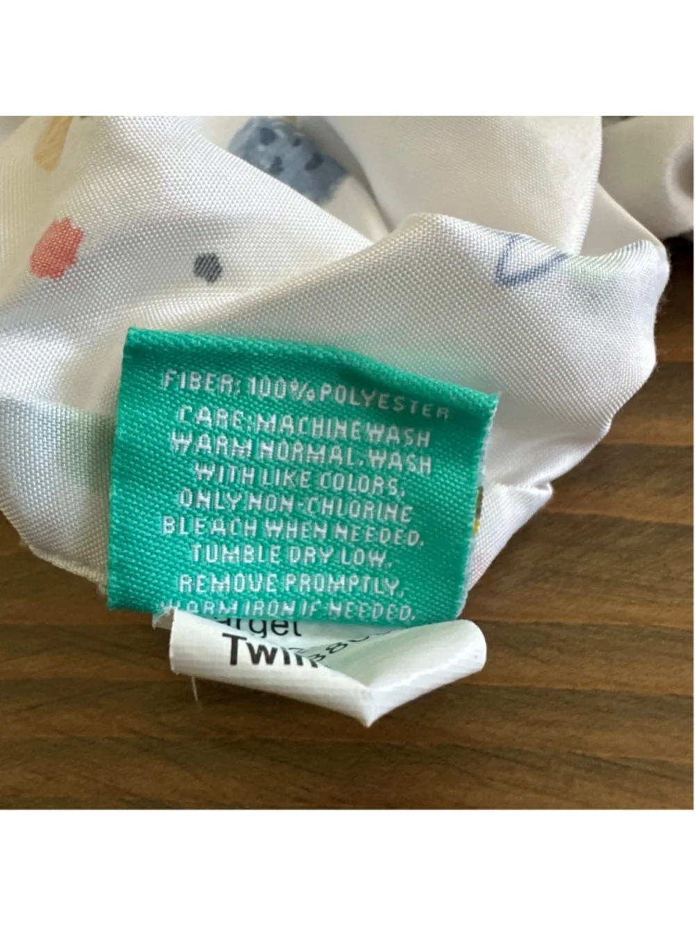 Pillowfort Twin Fitted Sheet Space Print White Blue Rockets Planets